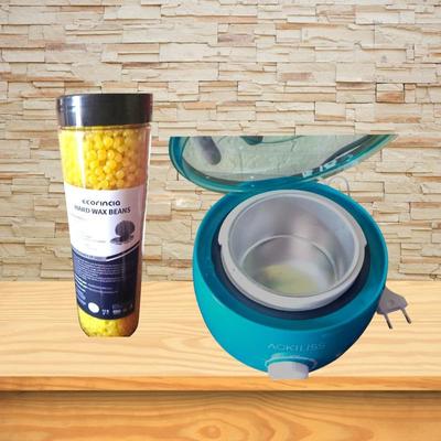 OLLA PARA CERA DEPILADORA ACKILLISS COLOR TURQUESA