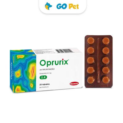 OPRURIX 5.4 MG DE 9 A 13.5 KG 20 TABLETAS