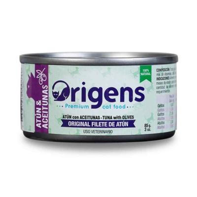 ORIGENS COMIDA HUMEDA DE GATO FILETE ATUN CON ACEITUNA 85GR