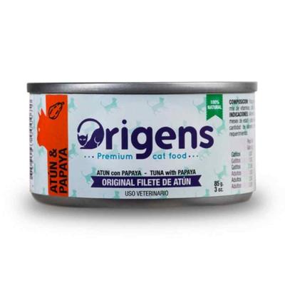 ORIGENS COMIDA HUMEDA PARA GATO FILETE ATUN CON PAPAYA 85GR