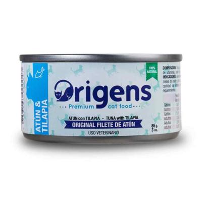 ORIGENS COMIDA HUMEDA PARA GATO FILETE ATUN CON TILAPIA 85GR