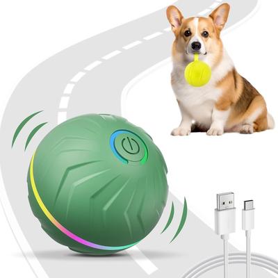 PELOTA INTERACTIVA PARA PERROS JUGUETE LED DE REBOTE D6 5CM PETZYNERGY