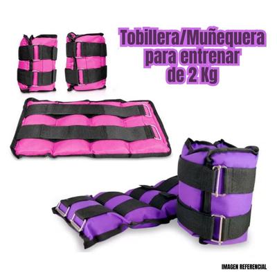 PESAS MUÑEQUERAS TOBILLERAS PESO DE 2 KG PACK 2 UND PCK2KG-H