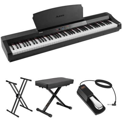 PIANO DIGITAL ALESIS PRESTIGE 88 TECLAS SOPORTE BANCO PEDAL PRINCIPIANTES Y PROFESIONALES PRESTIGE
