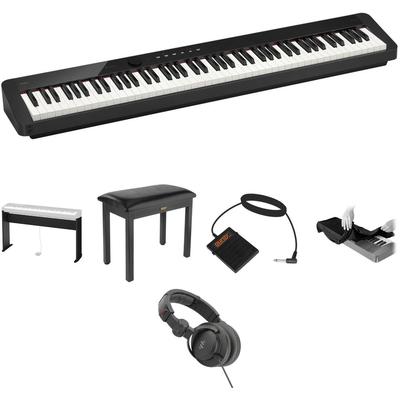 PIANO DIGITAL CASIO PRIVIA PX-S1100 88 TECLAS SOPORTE BANCO AURICULARES PEDAL NEGRO PX-S1100