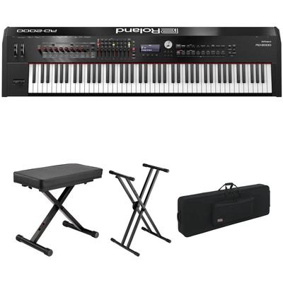 PIANO DIGITAL ESCENARIO ROLAND RD-2000 88 TECLAS BANCO SOPORTE KIT FUNDA VIAJE RD-2000