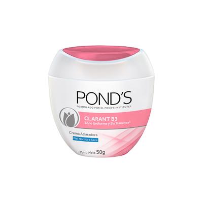 PONDS CREMA CLARANTE NORMAL SECA POTE PONDS 50G 3 UNID