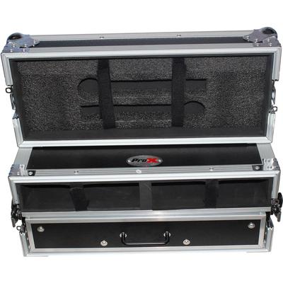 PROX X-2WM2DR ESTUCHE SISTEMA MICROFONO INALAMBRICO CAJON RACK 2U 2 SISTEMAS X-2WM2DR