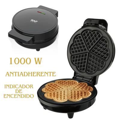 RAF R2224 MÁQUINA DE WAFFLES FORMA CORAZÓN ANTIADHERENTE R2224