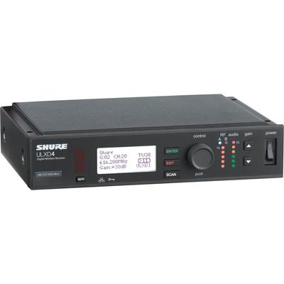 RECEPTOR INALAMBRICO DIGITAL SHURE ULXD4 CANAL UNICO VHF V50 174-216MHZ ULXD4