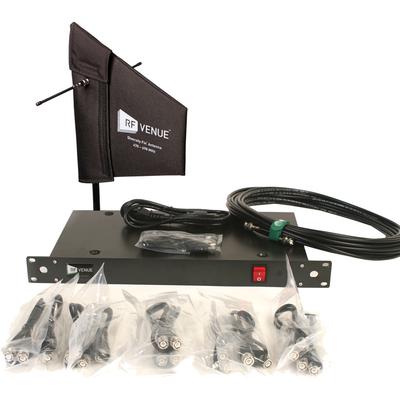 RF VENUE DISTRIBUTOR ANTENNA 4 CANALES DIVERSITY FIN ANTENNAS Y CABLES RF VENUE BUNDLE