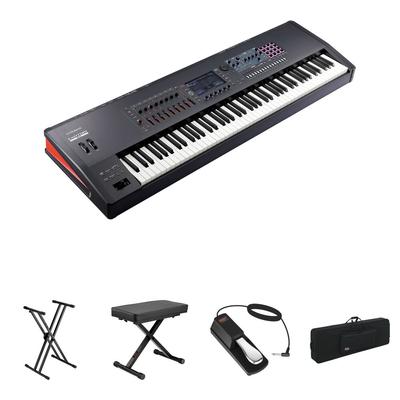 ROLAND FANTOM 8 EX TECLADO WORKSTATION 88 TECLAS SOPORTE DOBLE-X BANCO PIANO X-STYLE FANTOM 8 EX