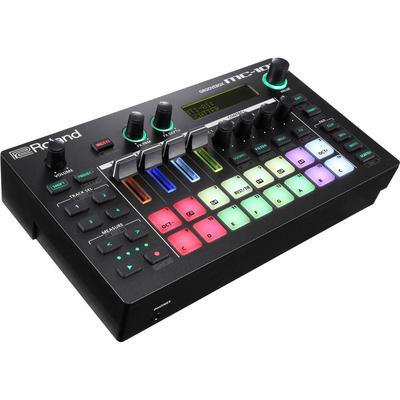 ROLAND MC101 GROOVEBOX PORTÁTIL SECUENCIADOR 4 PISTAS PADS RGB SENSIBLES VELOCIDAD MOTOR