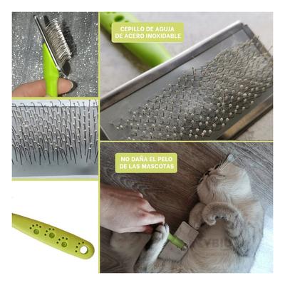 RYBIU IMPORT PEINETA MASCOTAS CON PUNTAS DE METAL SUAVE TALLA M