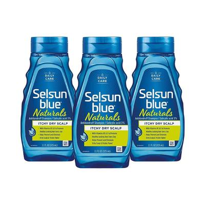 SELSUN BLUE SHAMPOO ANTICASPA ACIDO SALICILICO 3% NATURALS 325ML 3 UNI