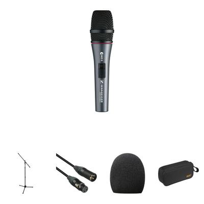 SENNHEISER E 865S KIT MICROFONO CONDENSADOR MANO SOPORTE TRIPODE XLR E 865S
