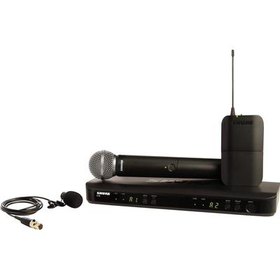 SHURE BLX1288/W85 SISTEMA INALAMBRICO DOBLE CANAL MICROFONO LAVALIER Y DE MANO DOS PRESENTACIONES BLX1288/W85