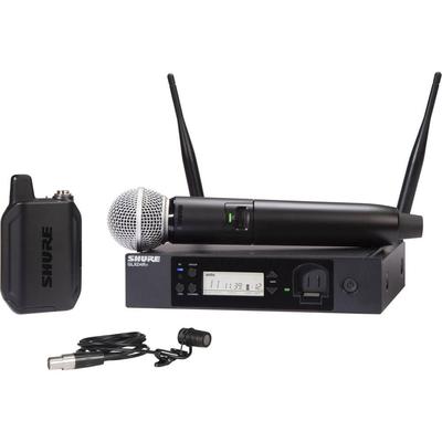SHURE GLXD124R+ SISTEMA INALAMBRICO COMBO DOBLE BANDA PERFORMERS PRESENTADORES GLXD124R+