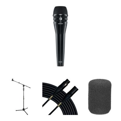 SHURE KSM8 DUALDYNE MIC DINAMICO MANO ESCENARIO VIVO NEGRO KIT COMPLETO KSM8