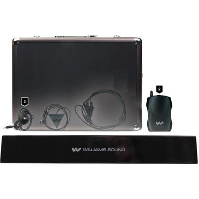 SISTEMA INFRARROJO INALAMBRICO WILLIAMS SOUND IR SY6 SOUNDPLUS AREAS MEDIANAS 2 AURICULARES IR SY6