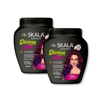 SKALA CREMA TRATAMIENTO CAPILAR DIVINA COR EXPERT 1000G 2 UNIDADES