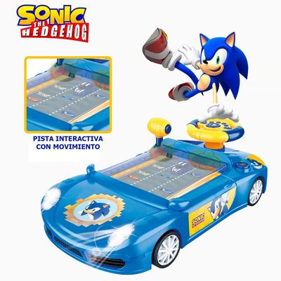 SONIC JUGUETE COCHE DE CARRERA CONSOLA CON LUCES Y SONIDO