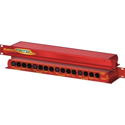 SONIFEX RB-AES4X3 QUAD 3-WAY AES/EBU SPLITTER XLR DIVIDE SEÑAL RB-AES4X3