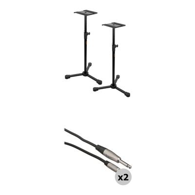 SOPORTE MONITOR ESTUDIO B&H PHOTO VIDEO CABLES 1/4 TS A RCA ESPACIOS PEQUENOS B&H PHOTO VIDEO