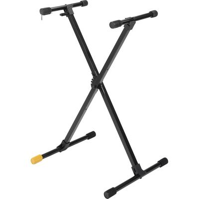 SOPORTE TECLADO HERCULES STANDS TRAVLITE SINGLE-X AJUSTABLE COMPACTO SOPORTA 176LB TRAVLITE SINGLE-X