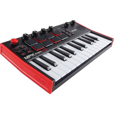 TECLADO COMPACTO CONTROLADOR PADS AKAI PROFESSIONAL MPK MINI PLAY MK3 MODULO SONIDO INTEGRADO MPK MINI PLAY MK3