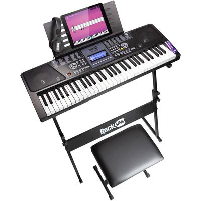 TECLADO ROCKJAM RJ720-SK 61 TECLAS SUPER KIT PRINCIPIANTES INTERMEDIOS RJ720-SK