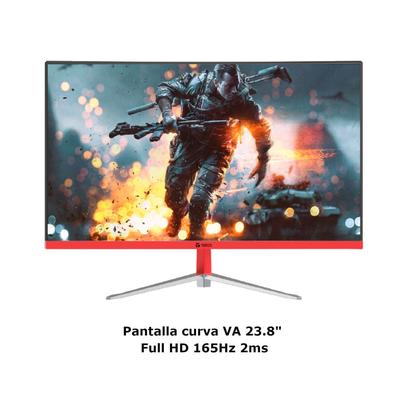 TEROS MONITOR CURVO TE2471G GAMER VA 2MS 23.8 165HZ FULLHD 4KG