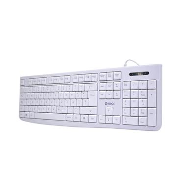 TEROS TE-4069S TECLADO MULTIMEDIA USB 2.0 ESPAÑOL BLANCO TE-4069S