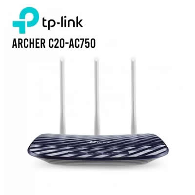 TP-LINK ARCHER C20 ROUTER INALÁMBRICO AC750 DOBLE BANDA ARCHER C20