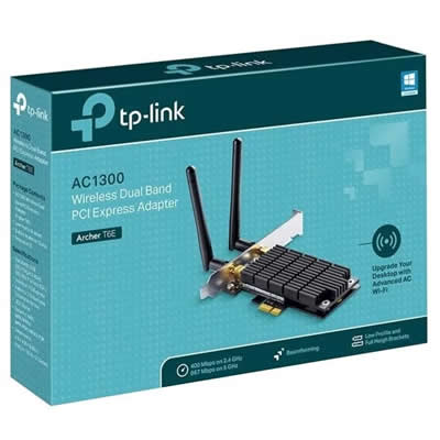 TP-LINK ARCHER T6E ADAPTADOR DUAL BAND AC1300 PCIE ARCHER T6E