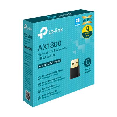 TP-LINK TX20U NANO ADAPTADOR USB INALÁMBRICO WI-FI 6 TX20U NANO