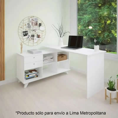 TU MESITA ESCRITORIO MODERNO ALANA 145 CM X 128 CM