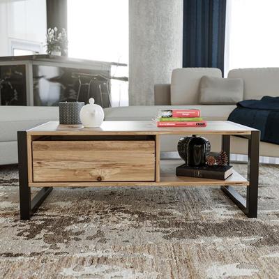 TU MESITA MESA DE CENTRO INDUSTRIAL TU MESITA ECOS MARRON