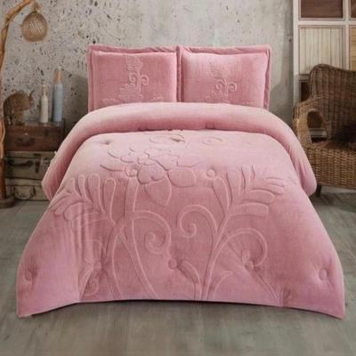 VENEZIA SET DE EDREDON QUEEN PIEL CONEJO C/ PIEL DE ANGEL 100% ALGODON 5 PIEZAS