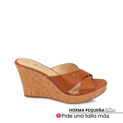 VIALE SANDALIA HOMBRE SLIDE CASUAL ALE-2524 NATURAL VIALE CUERO