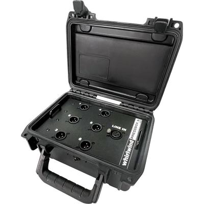 WHIRLWIND PB06SKB CAJA PRENSA PASIVA LÍNEA IN 6 MIC OUT ESTUCHE SKB CONFERENCIAS