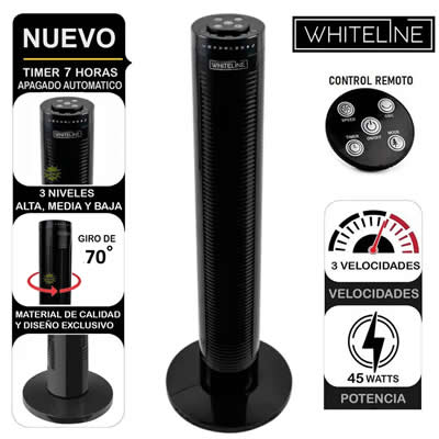 WHITELINE YF-T03214-SH002 VENTILADOR TORRE 45W CONTROL PARLANTE YF-T03214-SH002