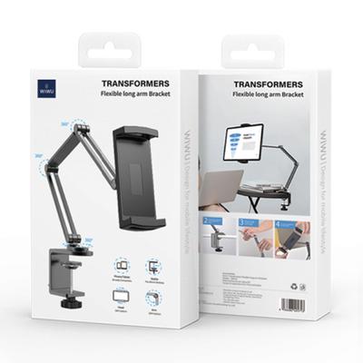 WIWU SOPORTE BRAZO FLEXIBLE ZM310 PARA TABLET SMARTPHONES GRIS