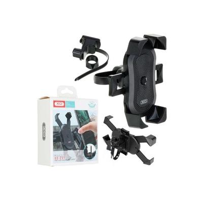 XO SOPORTE DE CELULAR PARA MOTOCICLETA XO C149 CON AMORTIGUACION NEGRO