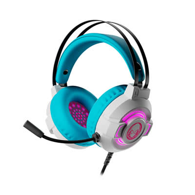 XTECH AUDIFONOS OVER EAR XTH-M565SG MICROFONO GAMING GHOST SPIDER 3.5MM