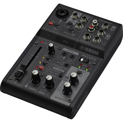 YAMAHA AG03MK2 MEZCLADOR 3 CANALES INTERFAZ AUDIO USB NEGRO ENTRADA COMBO MIC LINE AG03MK2