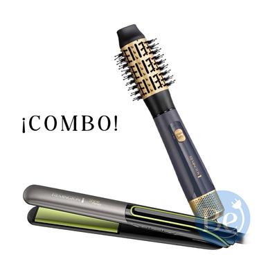 BABYLISSPRO COMBO REMINGTON ALISADORA SHINE THERAPY S12A Y CEPILLO SAPPHIRE LUXE AS20A