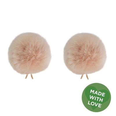 BUBBLEBEE INDUSTRIES WINDBUBBLE FAUX FUR LAVALIER WINDSCREEN 2-PACK 110