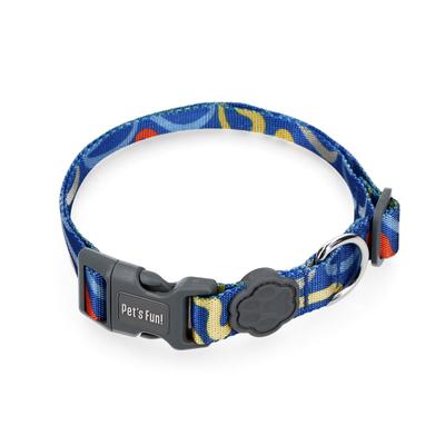 COLLAR POLIESTER PETS FUN PRO TALLA L ONDAS PERRO