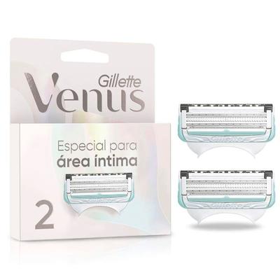 GILLETTE REPUESTO MAQUINA AFEITAR VENUS AREA INTIMA 2 UNIDADES